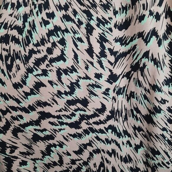 VERO MODA Mille Sleveless Calf Midi Dress Stretchy Pull-Over Abstract Sz M - Picture 6 of 15